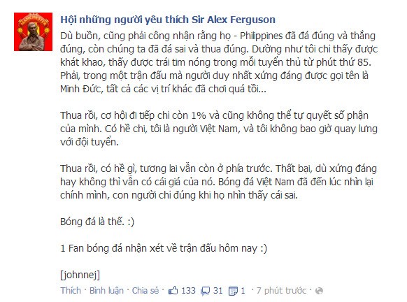 Trên khắp các fanpage bóng đá, người hâm mộ tuyển Việt Nam bày tỏ sự thất vọng não nề với màn trình diễn của thầy trò HLV Phan Thanh Hùng tại giải năm nay.